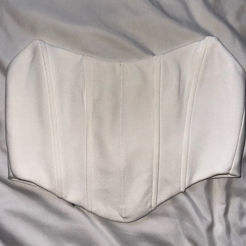 Princess Polly White Corset/Bustier Top